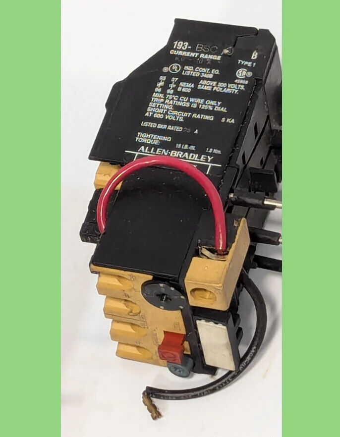 2 Pieces Allen Bradley 193-BSA90 & 193-BSC10 Overload Relay - Free Shipping