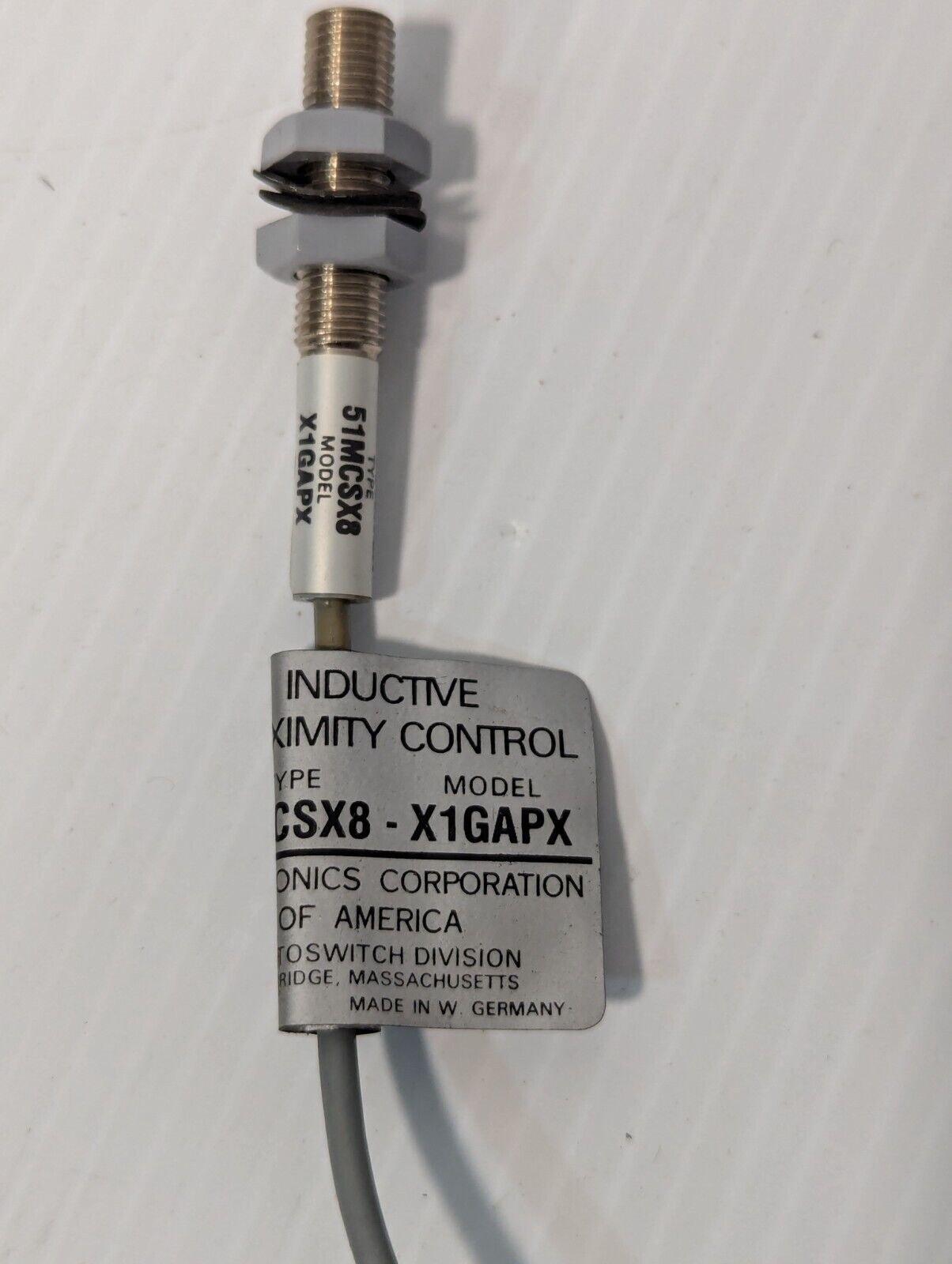 51MCSX8 X1GAPX Inductive Proximity Control Switch - Free Shipping