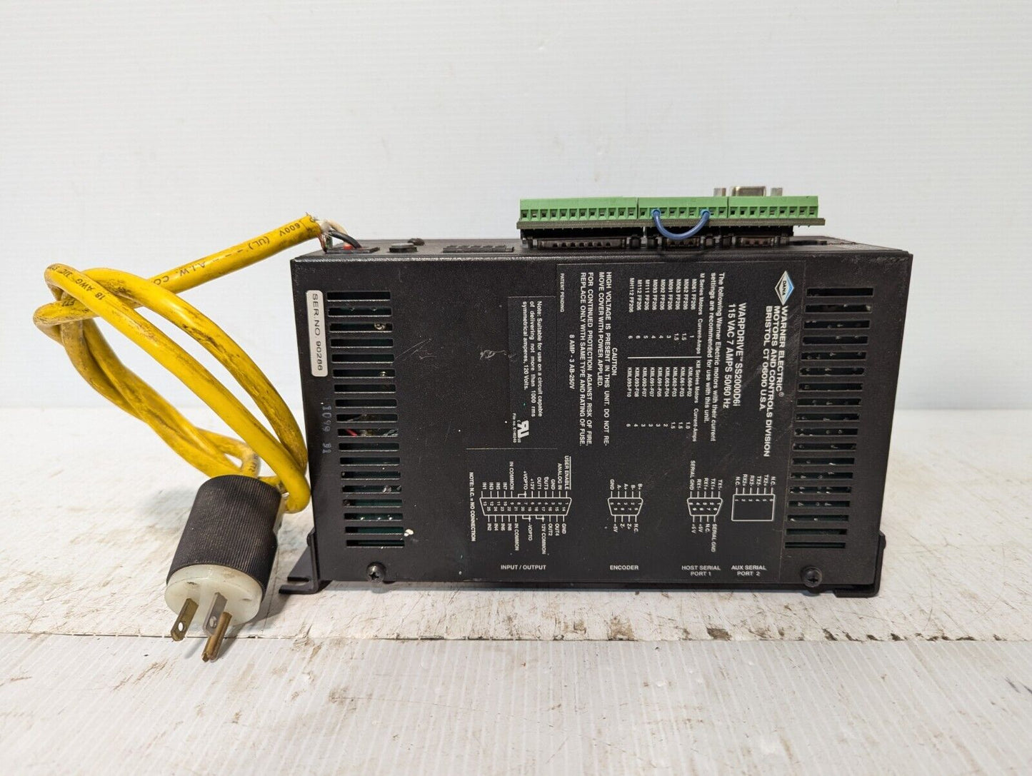 Warner/Superior Electric SS2000D6i Warpdrive Programmable Step Motor Controller