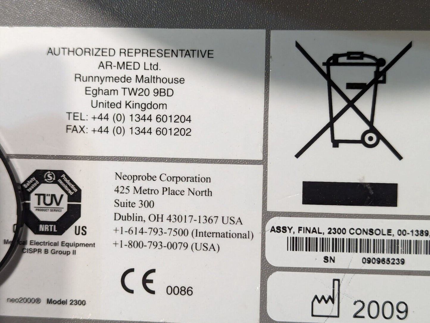 Neoprobe GDS 2300 Bluetooth Wireless Gamma Radiation Detection - Free Shipping