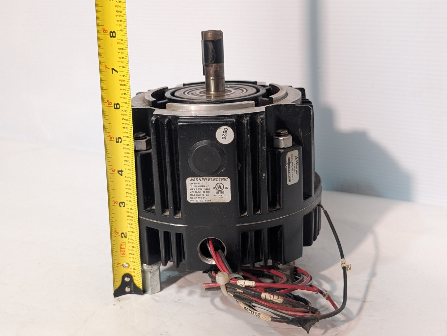Warner Electric 5370-273-204, UM-50-1020 Clutch, Brake 90VDC, 3600RPM Max, 22W