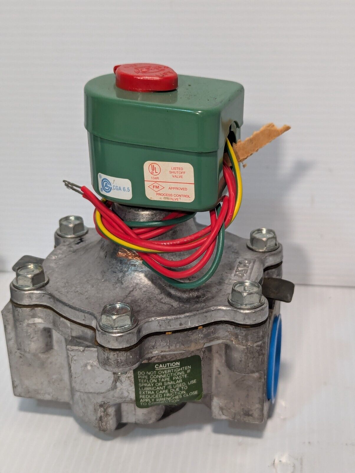 USED Asco 8215B60 Solenoid Valve (RIGHT in photo)- Free Shipping