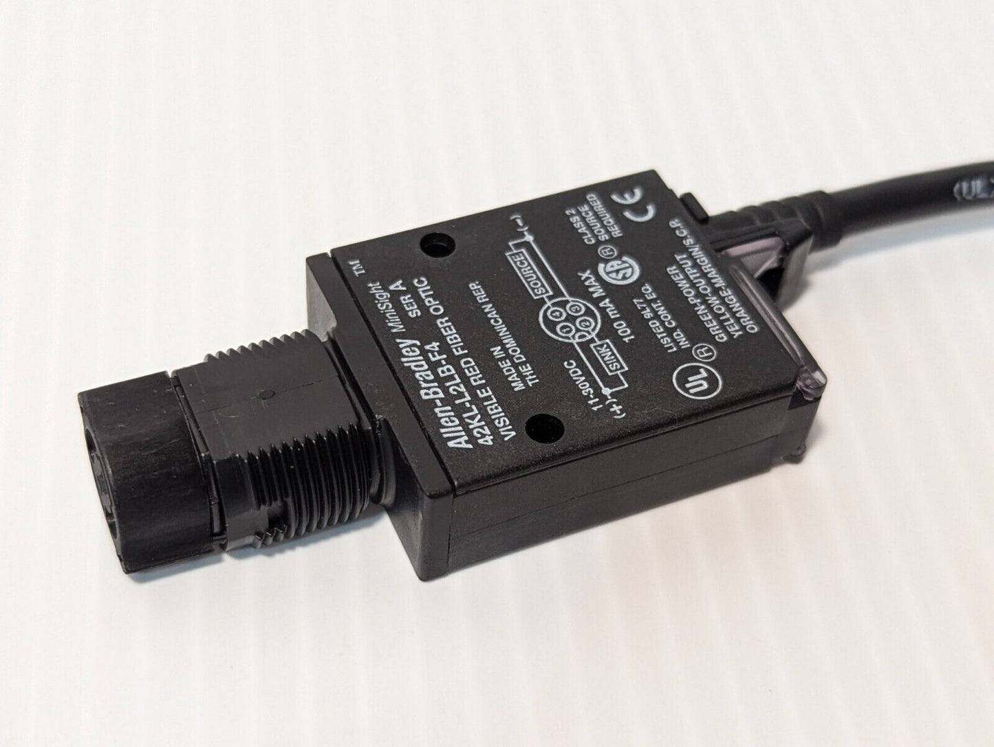 Allen-Bradley 42KL-L2LB-F4 / Ser A MiniSight Visible Red Fiber Optic 11-30VDC