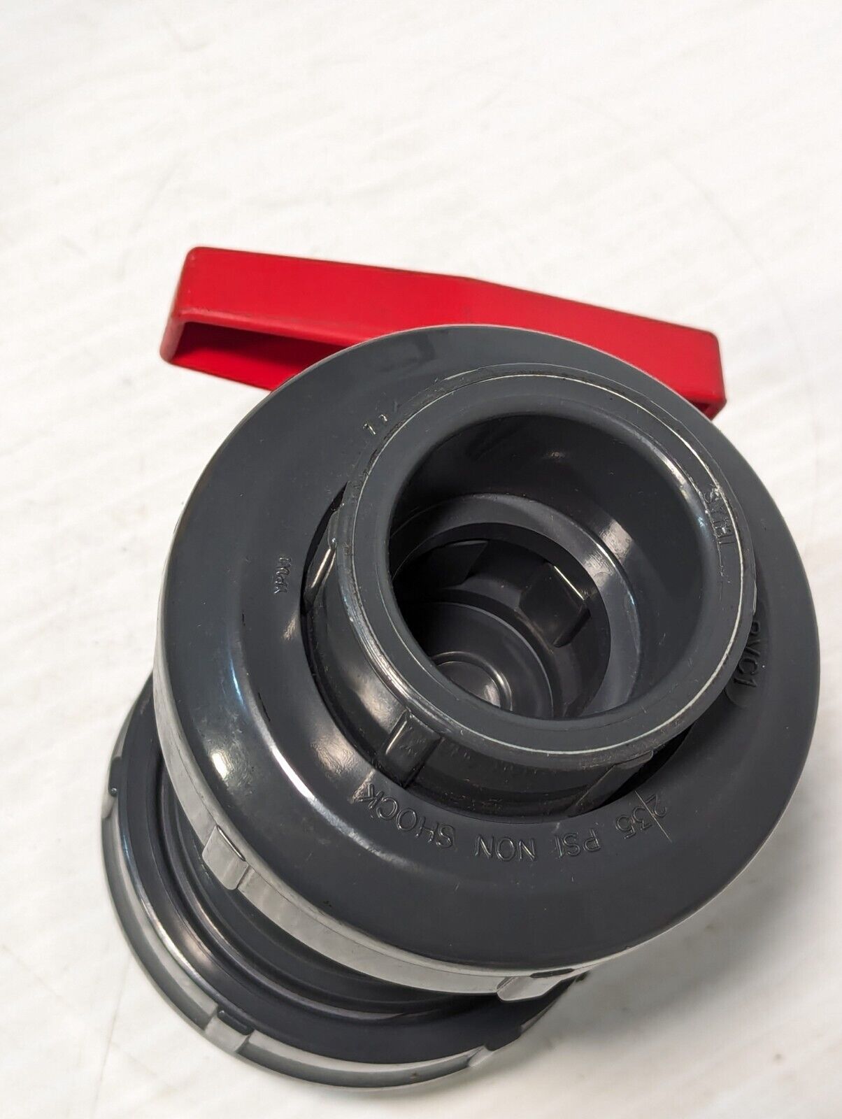 Spears 2339-015 True Union Ball Valve, Viton O-Ring, 1-1/2" Dia., 235psi, PVC