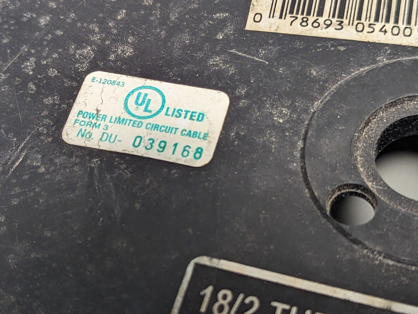 Woods 18/2 thermostat wire, brown, CL2, originally 500 ft, now about 100 ft