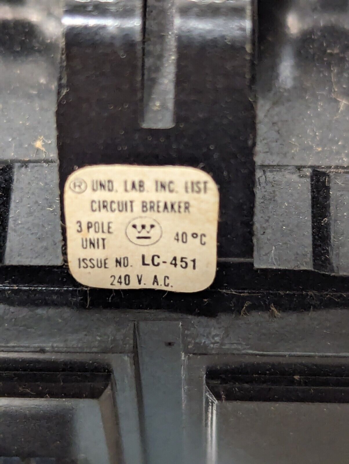 Westinghouse HQC3020 Circuit Breaker, 20A, 240VAC, 3-Pole - Free Shipping