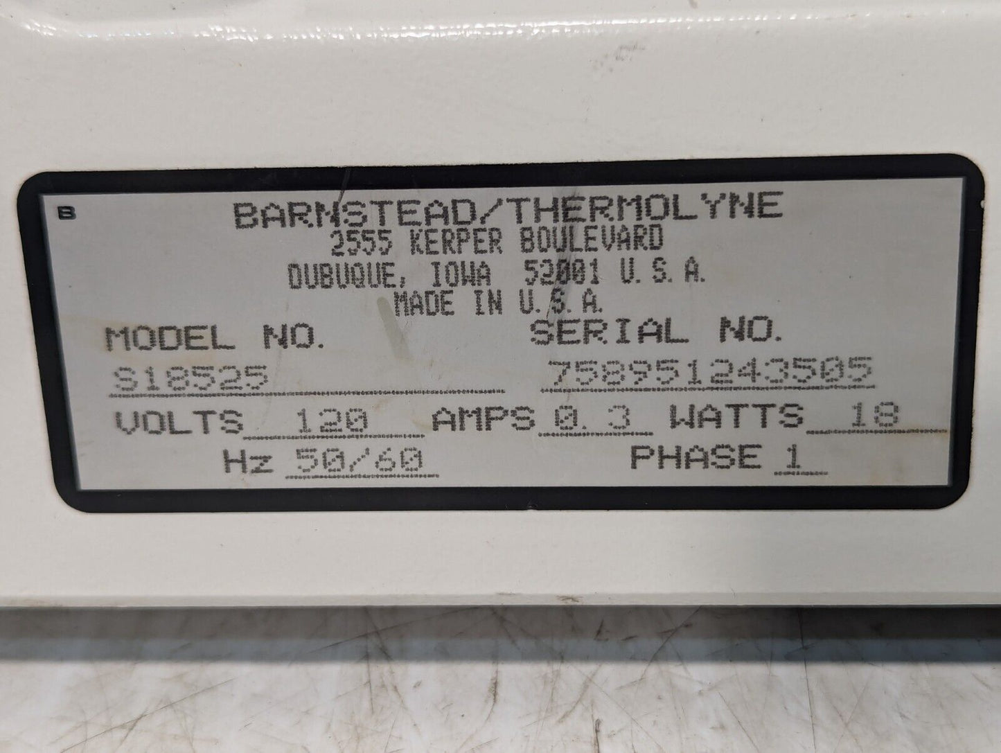 Thermolyne S18525 Nuova Magnetic Analog Stirrer 7x7 Platform