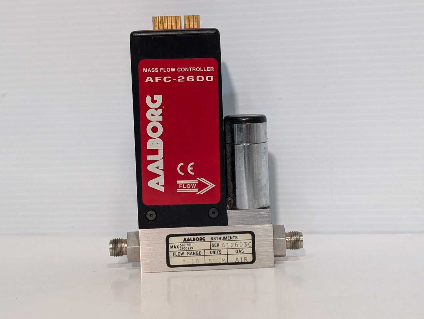 AALBORG AFC-2600 Mass Flow Controller, Max 500psi \ 3400kPa
