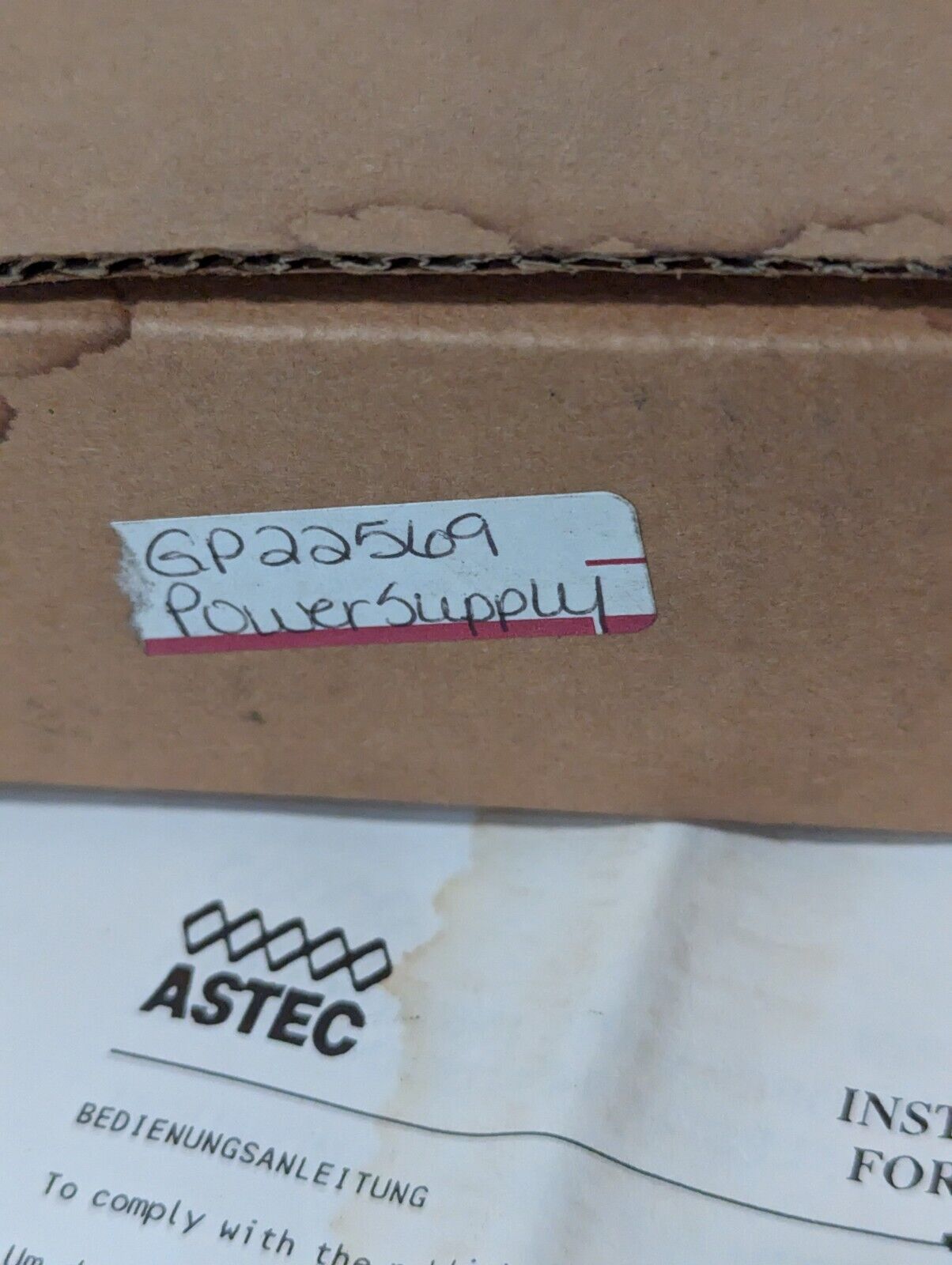 NEW Astec 042-61011201 Power Supply - Free Shipping+Returns