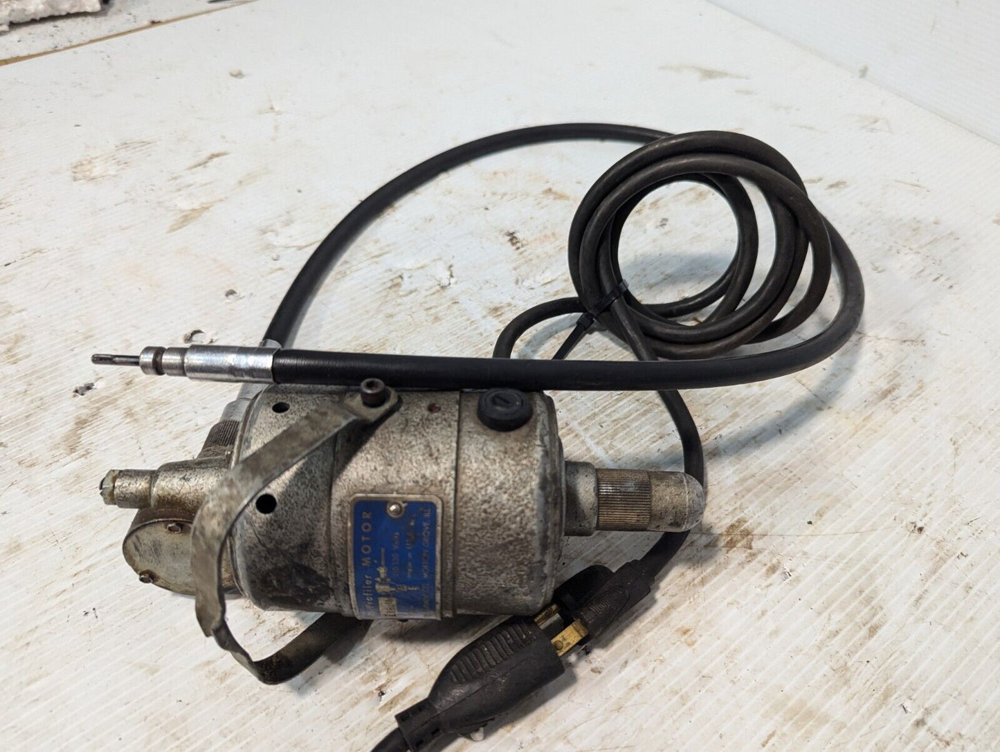 Engis Di-Profiler FlexShaft rotary motor with foot switch, 110-130V, 0.8A