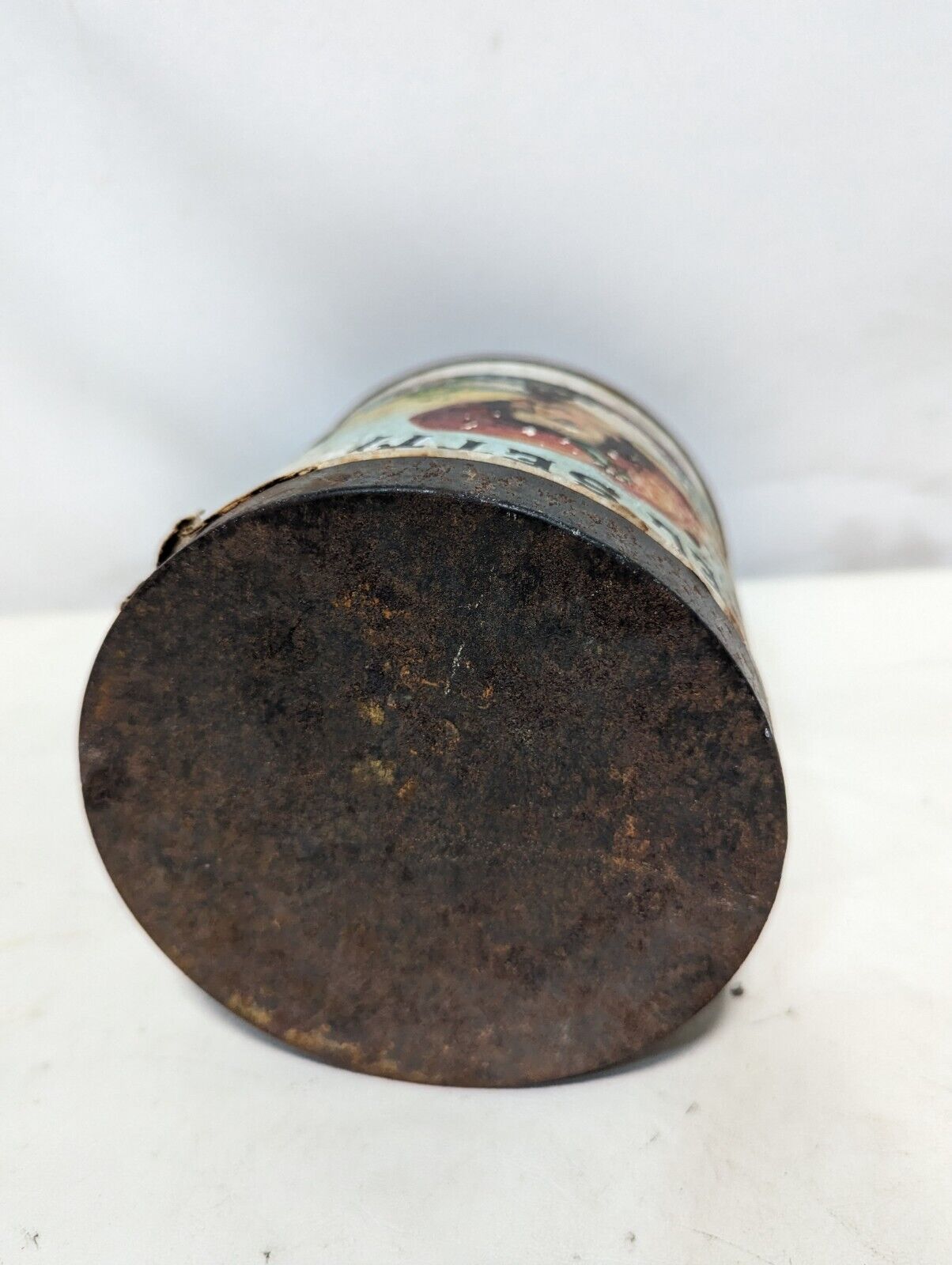 Vintage El Setti Round Cigar Advertising Tin 1926 5" tall x 5.5" dia. Rare