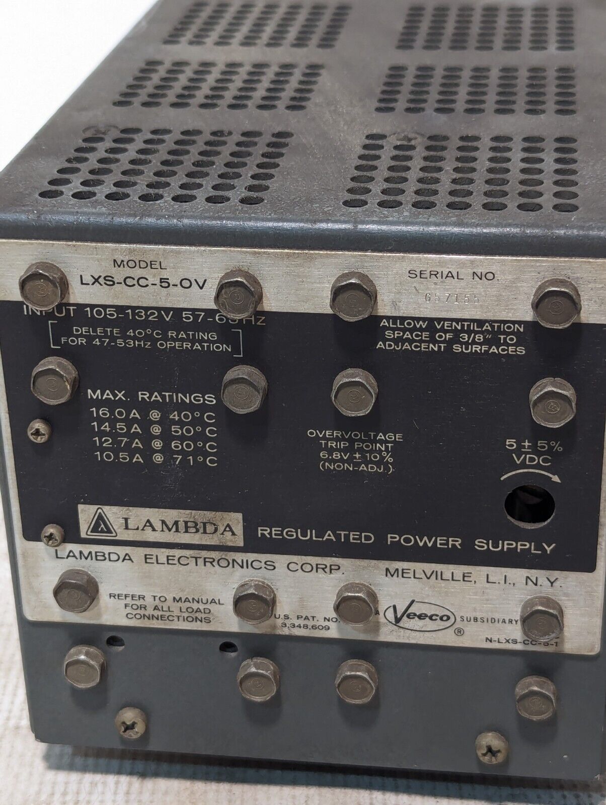 Lambda LXS-CC-5-OV Regulated Power Supply Unit