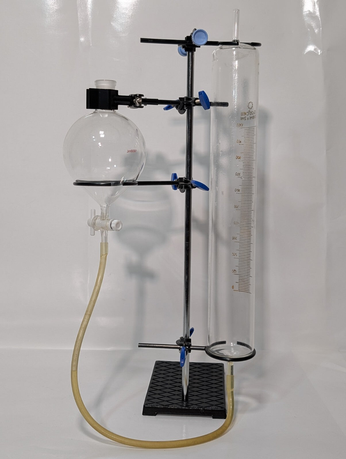 1000ml Distillation Apparatus Kit Lab Water Essential Oil Distiller Glassware