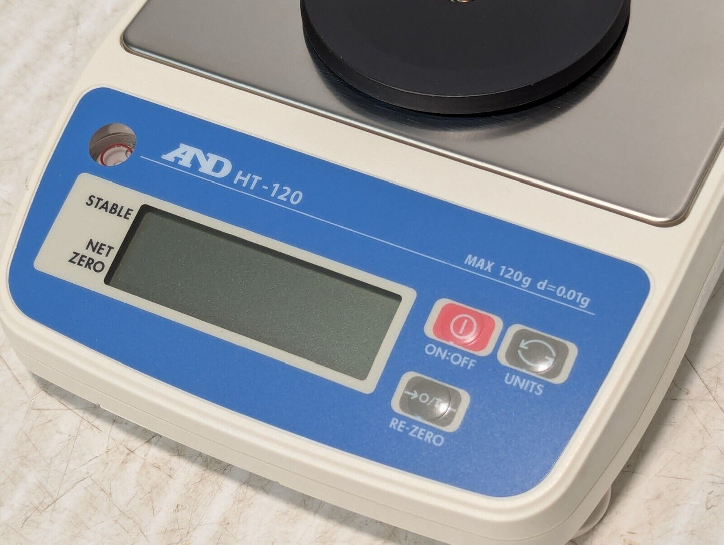 A&D HT-120 Compact Precision Scale, Digital, 0.01g, 120g Cap. - Free Shipping