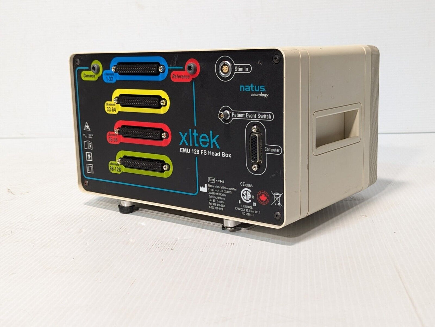 Natus Neurology 10343 XLTEK EMU 128 FS Head Box (Amp)- Free Shipping