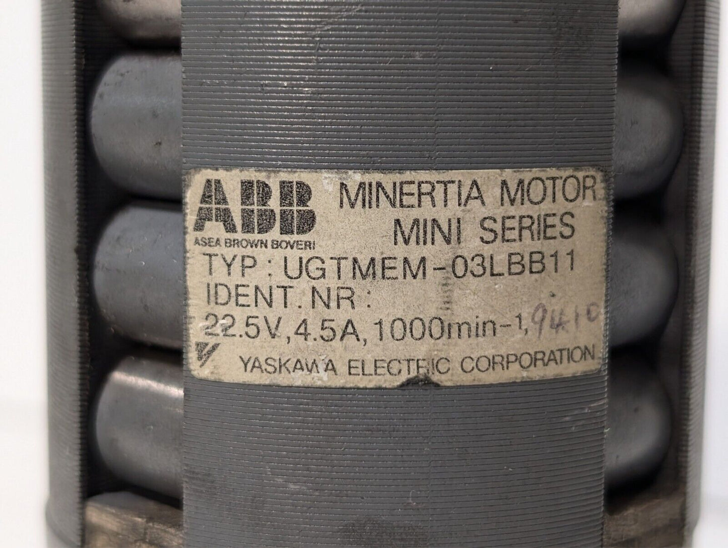 Taskawa ABB UGTMEM-03LBB11 Mini Series DC Servo Motor TG-7SVC
