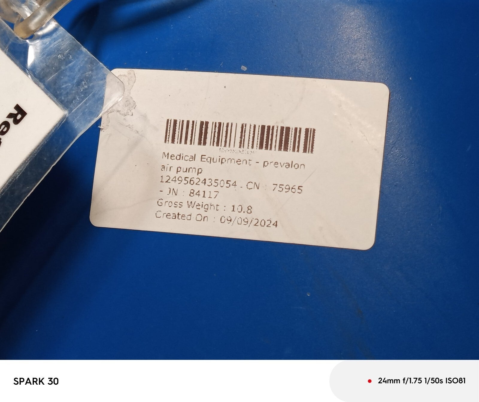 Stryker 7455 Prevalon Pump, HEPA Equipped with Hose and 7465 Filter