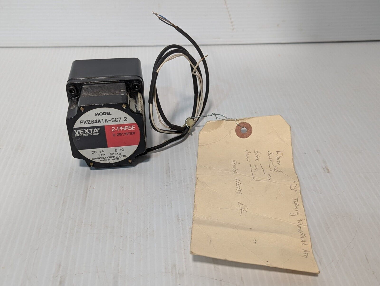 Vexta PK264A1A-SG7.2 Stepping Motor, 2-Phase, Oriental Motors - Free Shipping