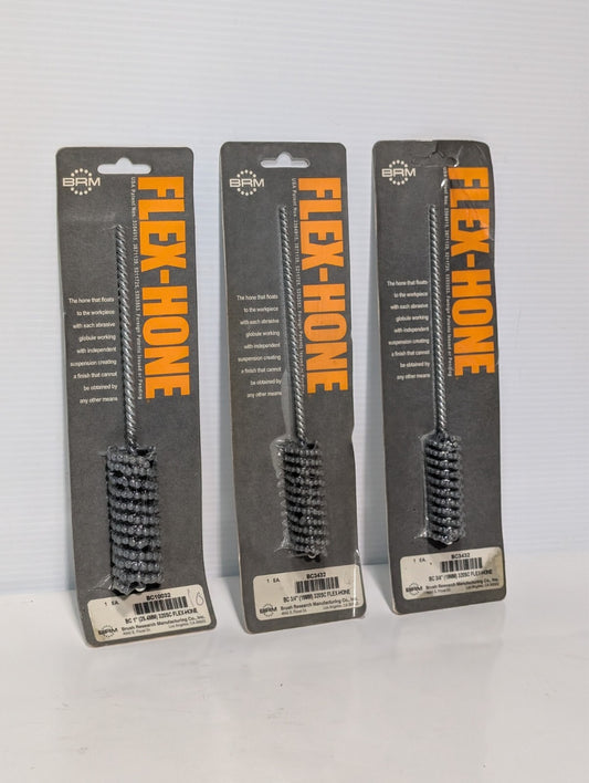 (1) Flex-Hone BC3432 Silicone Brush Flexible Abrasive Finishing Tool 320SC 3/4"
