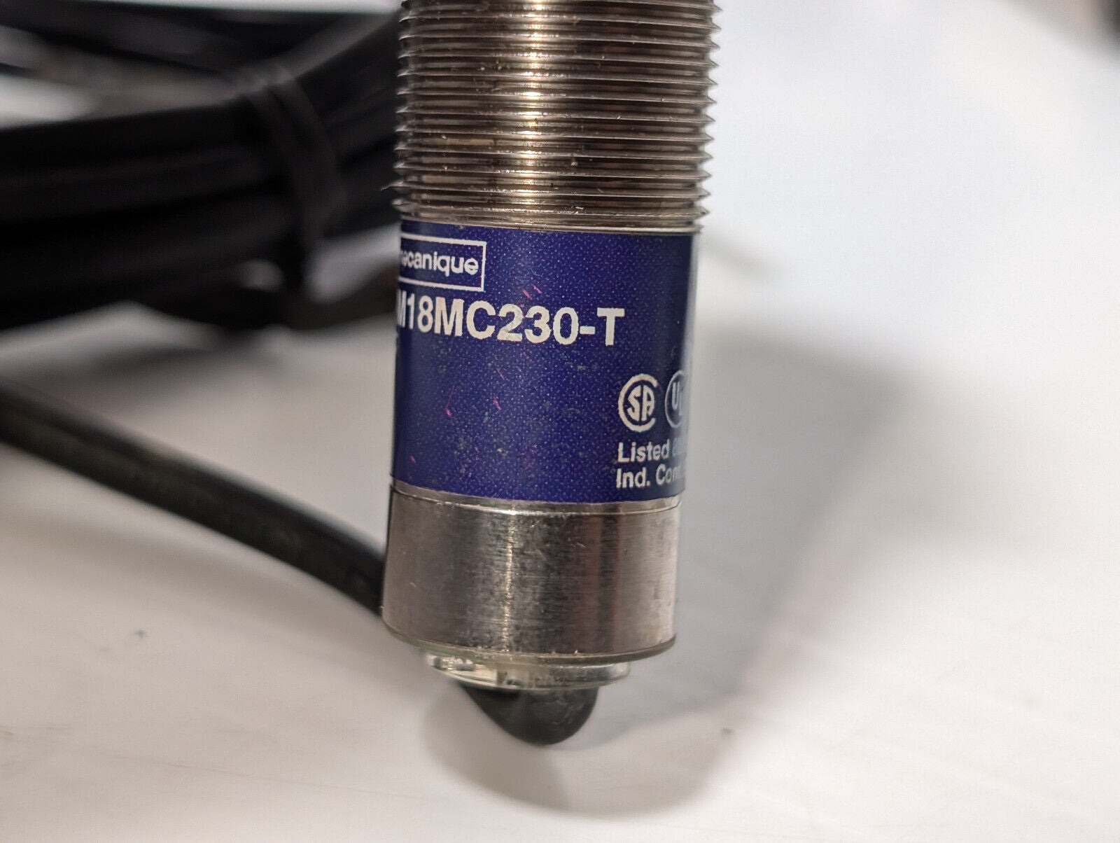 Telemecanique XU2-M18MC230-T Photoelectric Sensor, Thru-Beam Transmitter, 240V