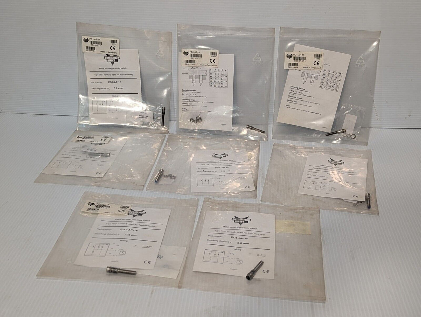 Automation Direct PD1/AP-1F Inductive Proximity Sensor, M8 3-Pin, PNP, NO, D:5mm