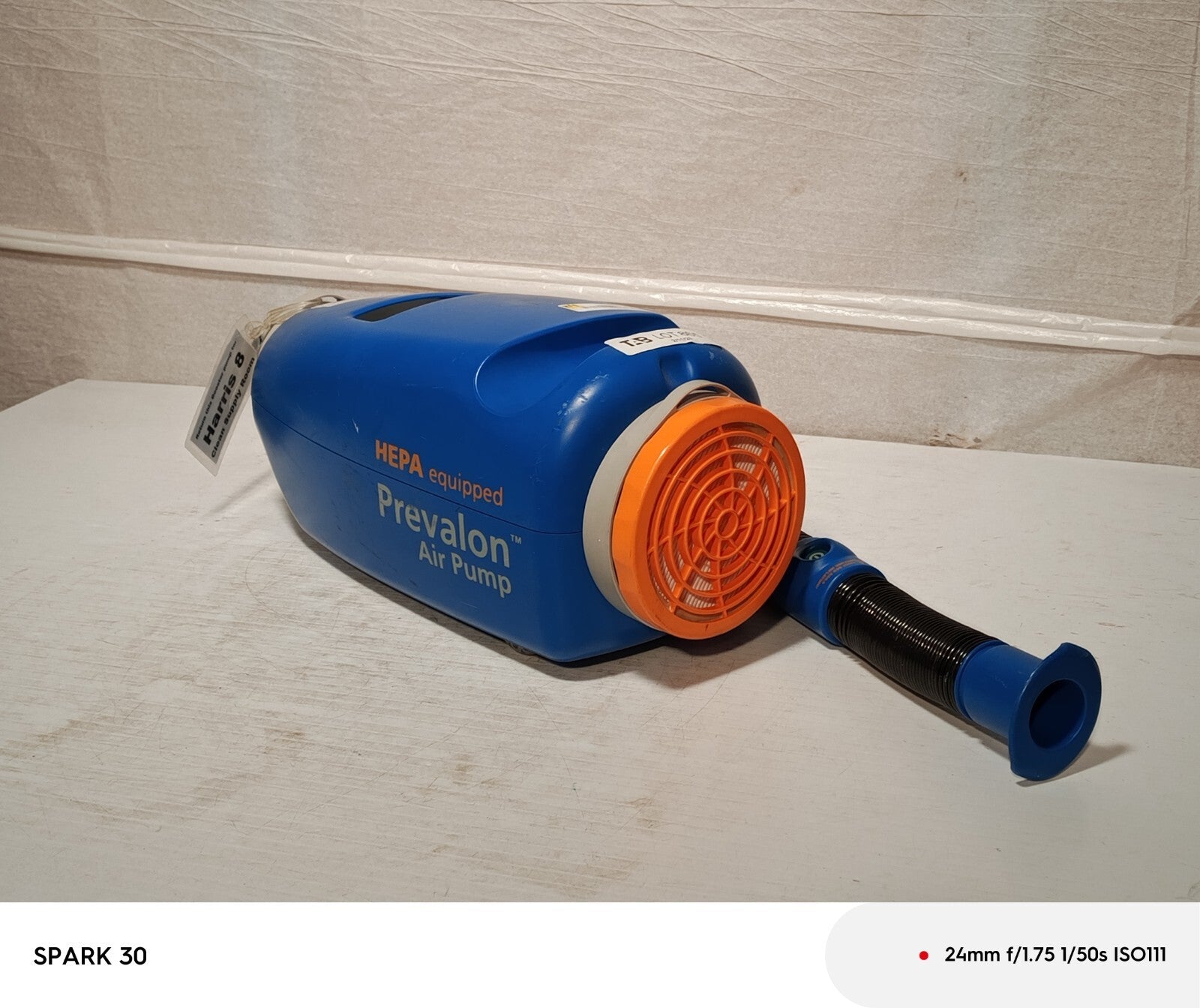 Stryker 7455 Prevalon Pump, HEPA Equipped with Hose and 7465 Filter