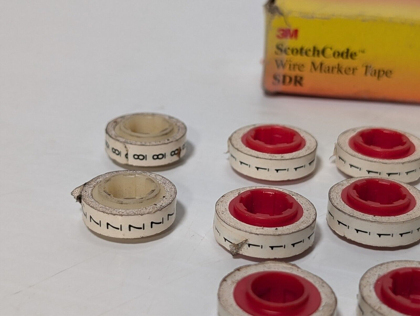 (16 Rolls) 3M ScotchCode SDR-10-19 Wire Marker Tape Refill Rolls