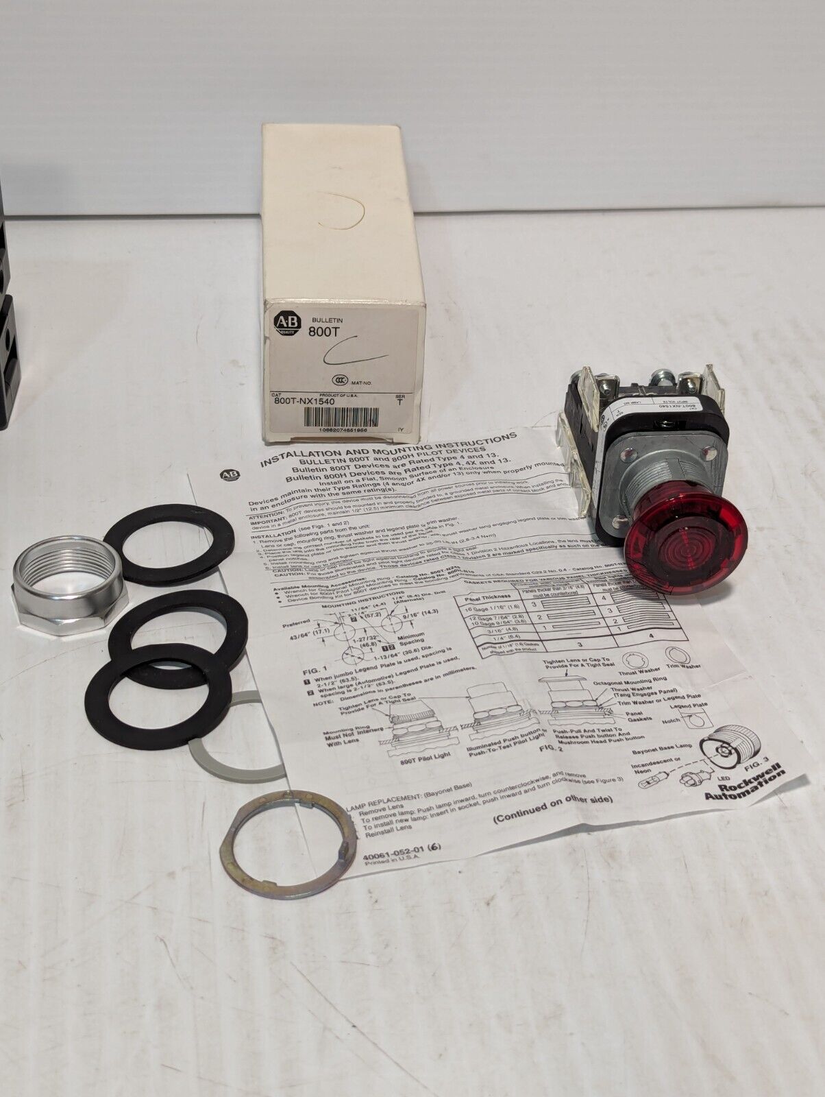 ALLEN BRADLEY 800T-NX1540 PUSHBUTTON SER.T - Free Shipping