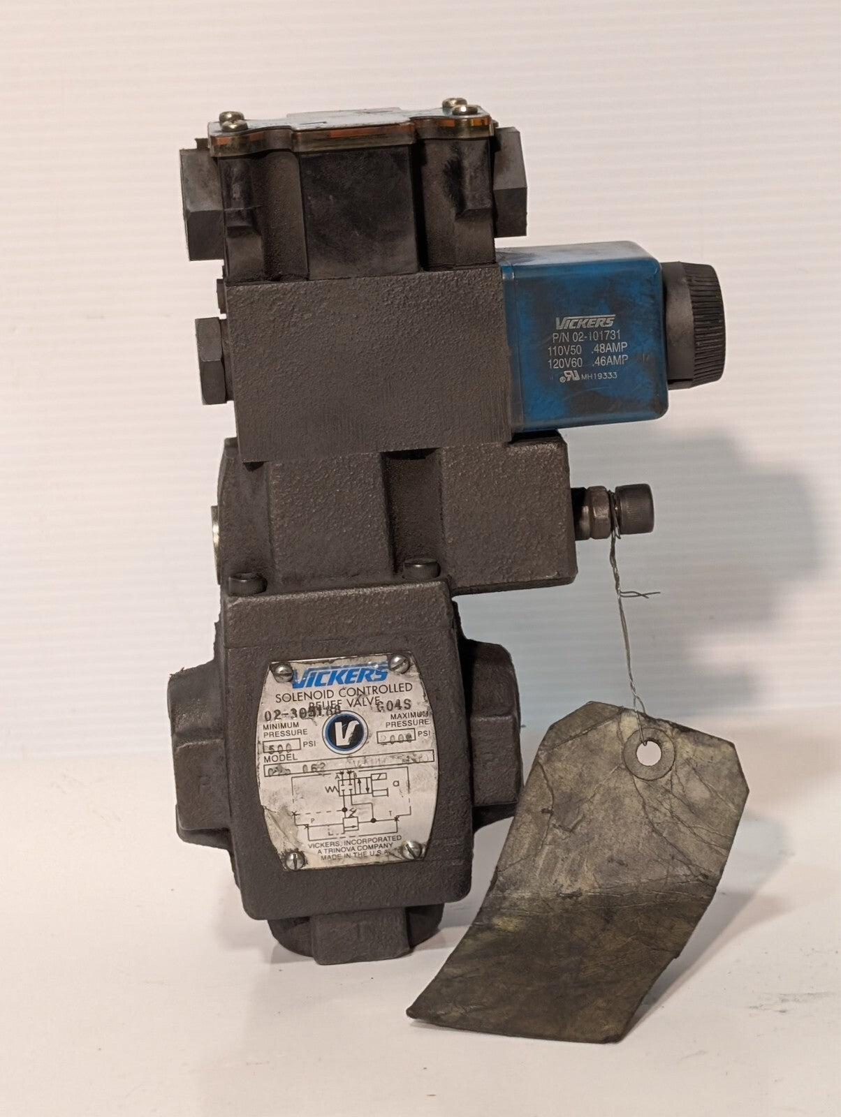 Vickers CT5 062A CV 1FW 5100 Solenoid Controlled Relief Valve 500-2000psi