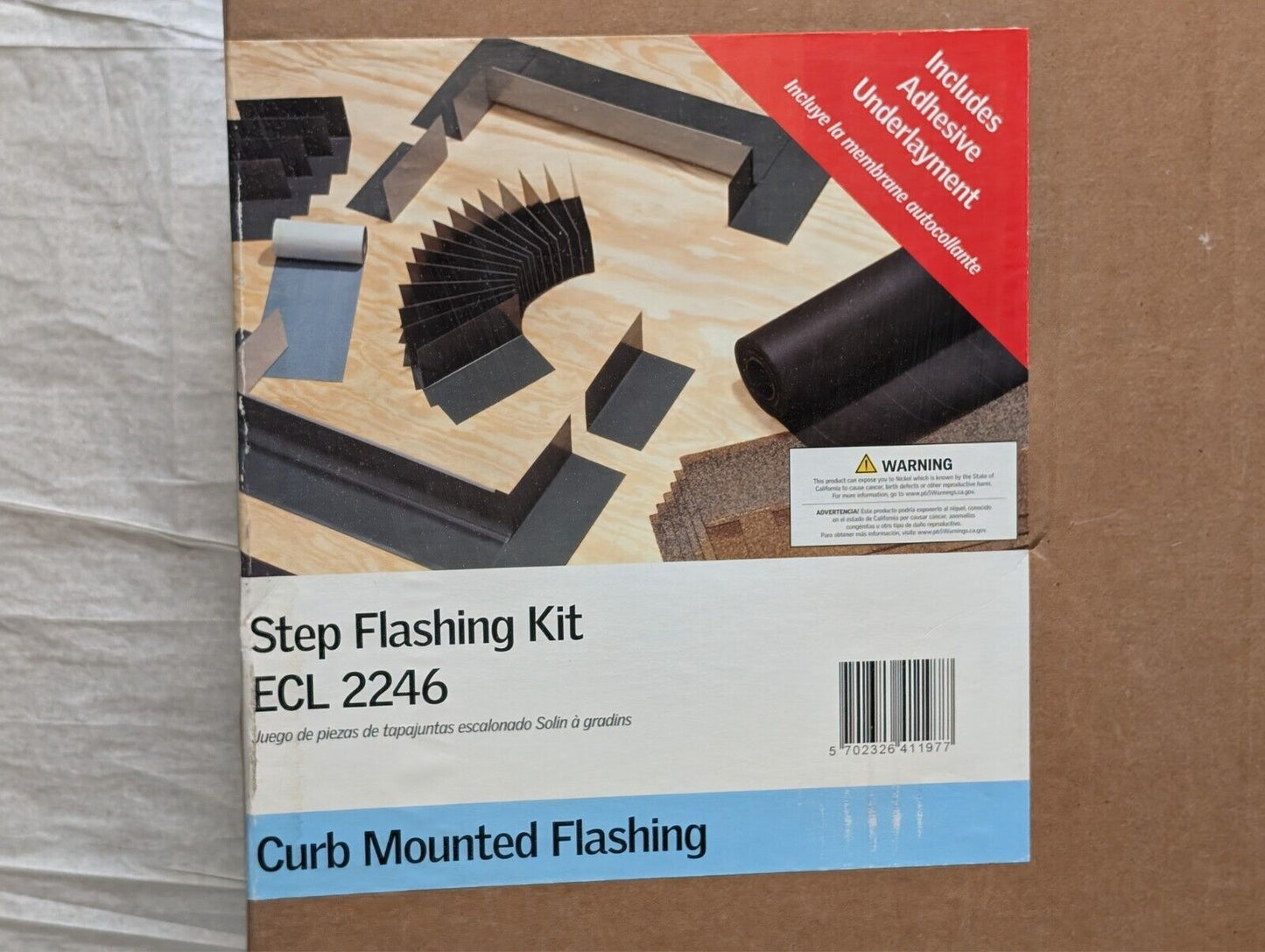 (1) VELUX Step Flashing Kit ECL 2246 Curb Mounted Flashing -NEW/SEALED-
