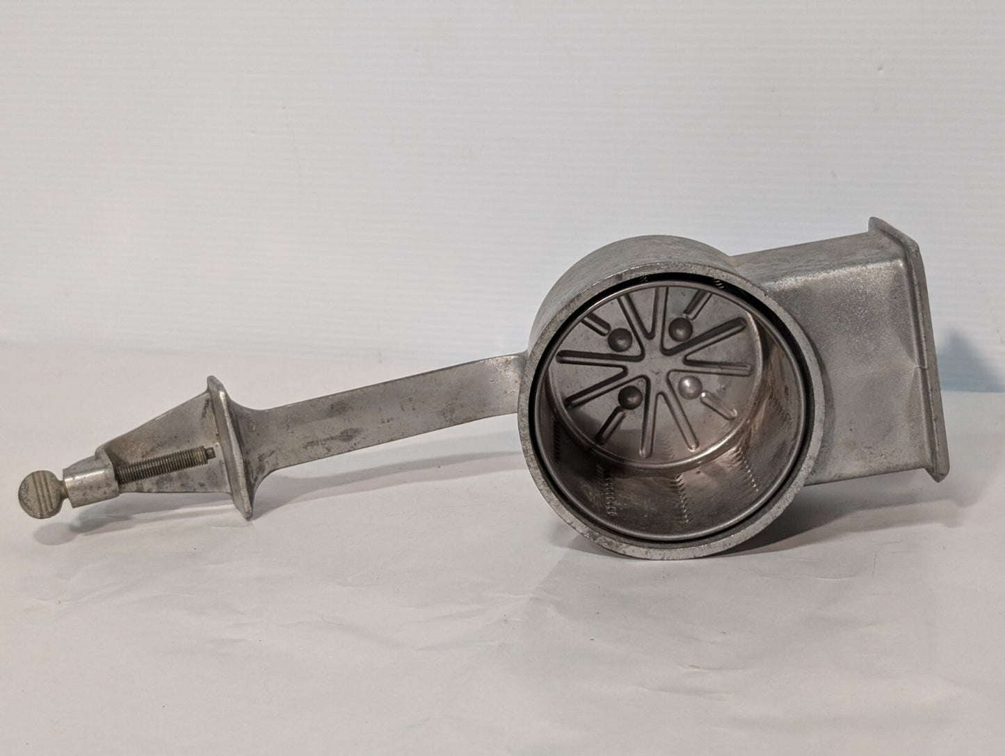 Vintage Kitchen Craft Aluminum Manual Hand Crank Food Processor