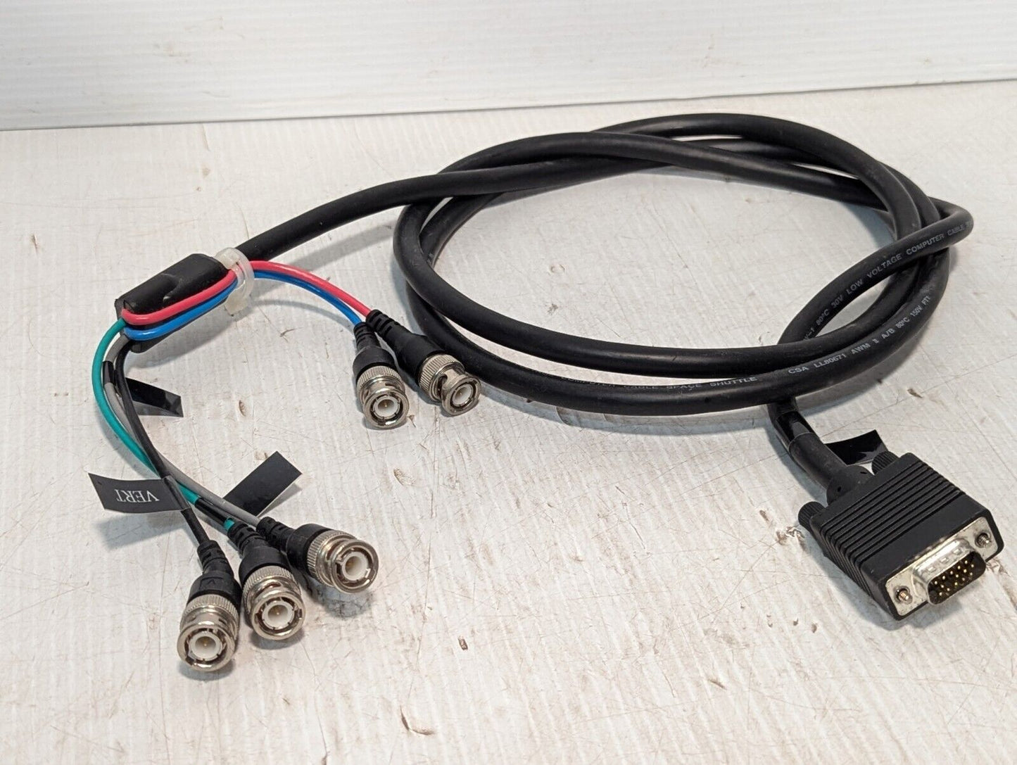 SVGA HD-15 to 5 BNC RGB Video Cable for HDTV Monitor cable - Free Shipping