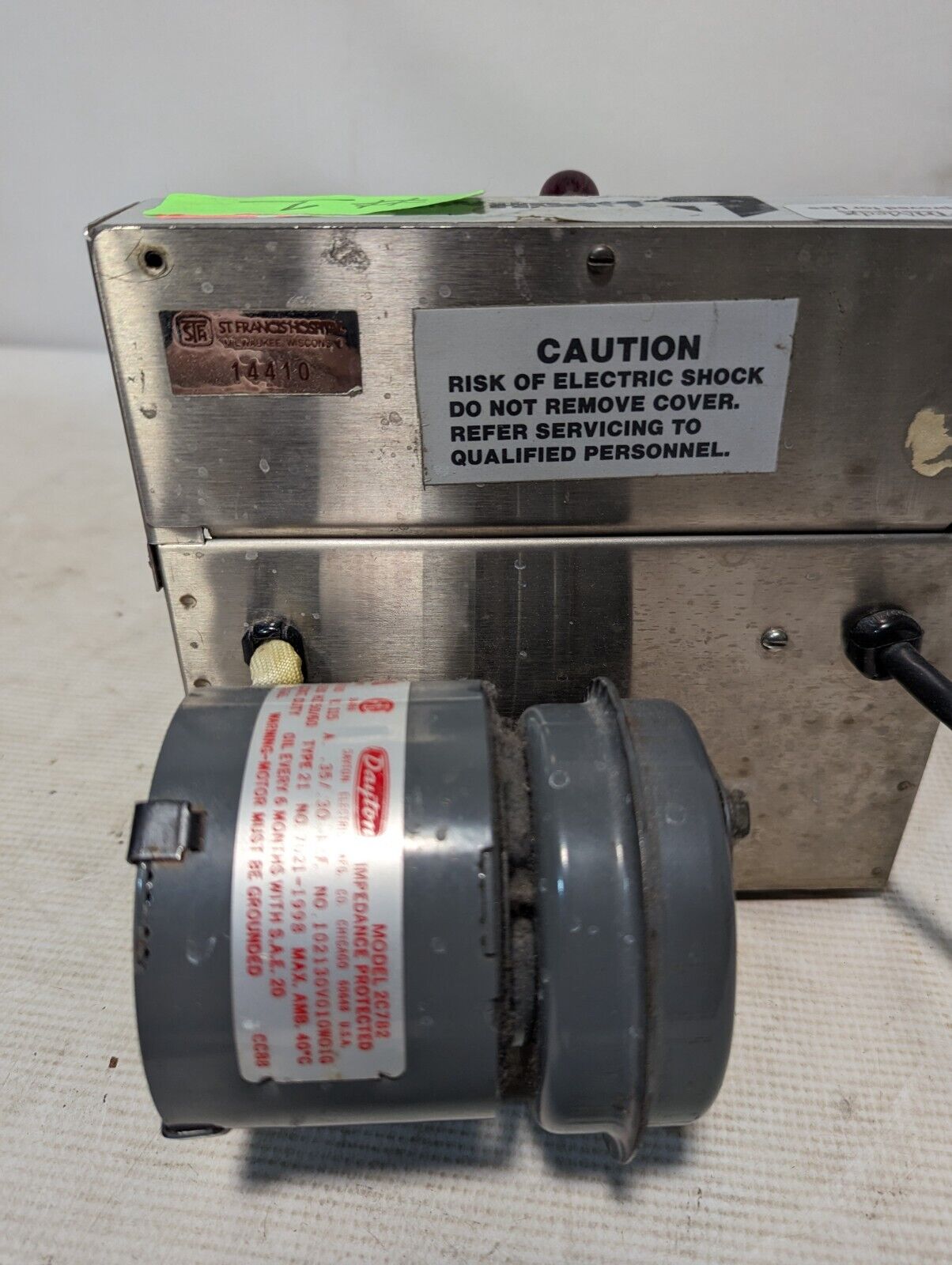 Shandon Lipshaw Model 218 Electric Laboratory Lab Slide Air Dryer W/Dayton Fan
