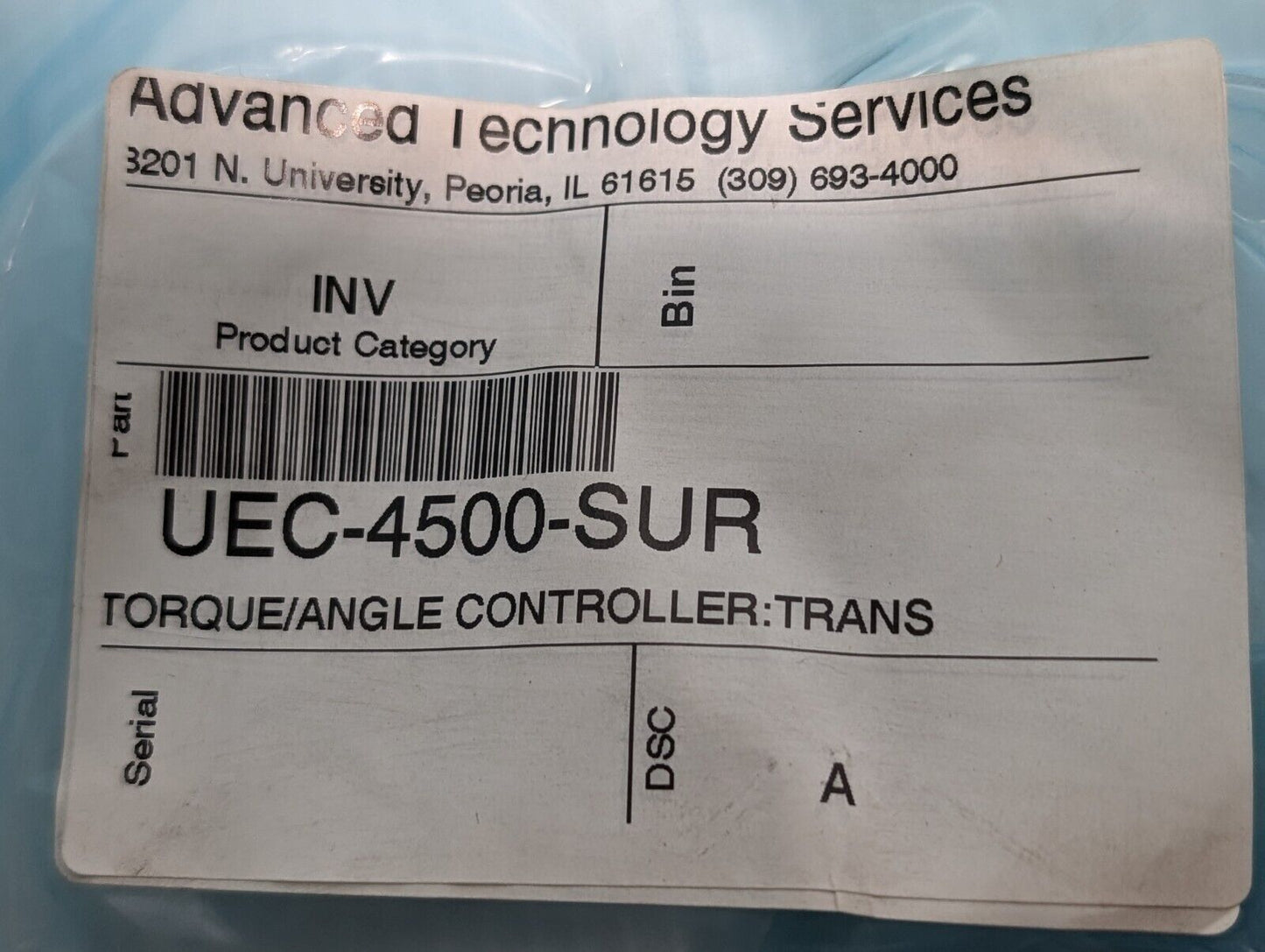 URYU UEC-4500 Torque/Angle Controller, 250VAC @ 50/60Hz, 3.15A - Free Shipping
