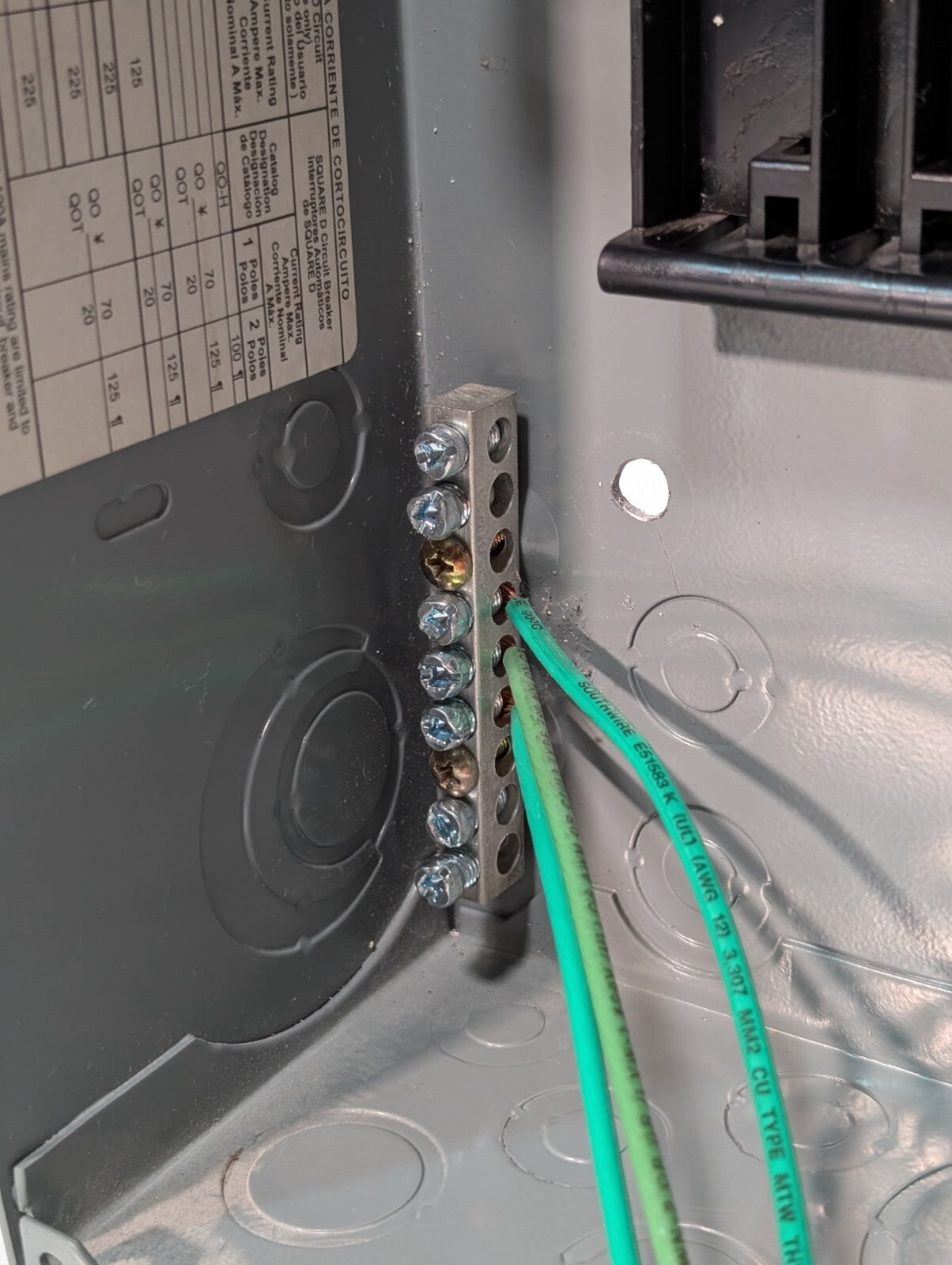 Square D QO6-12L100DS QO Load Center Breaker Box 100A 6 Slots/Circuits