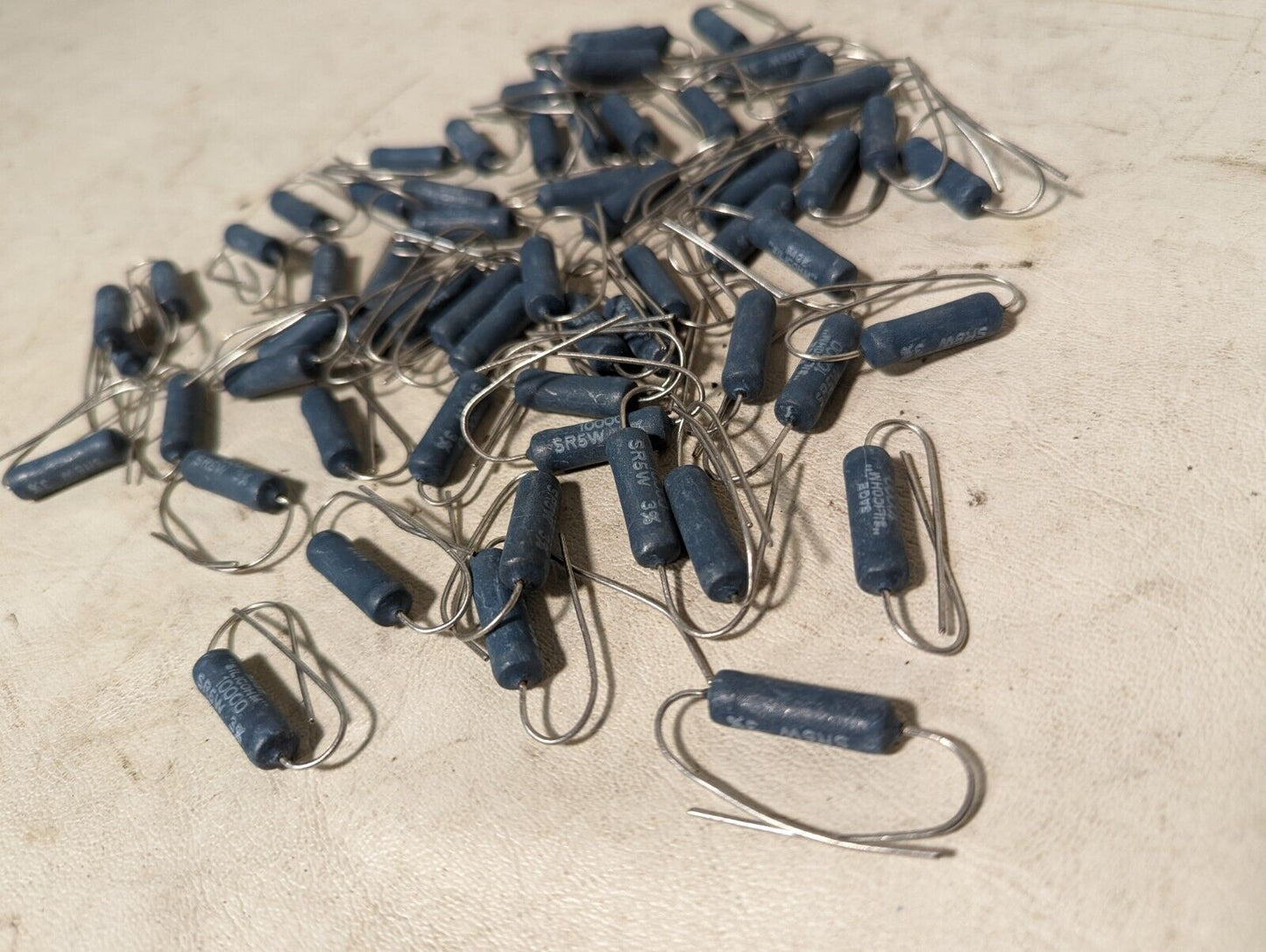 Lot of Sage "Silicohm" 10000, SR5W, 3% resistors