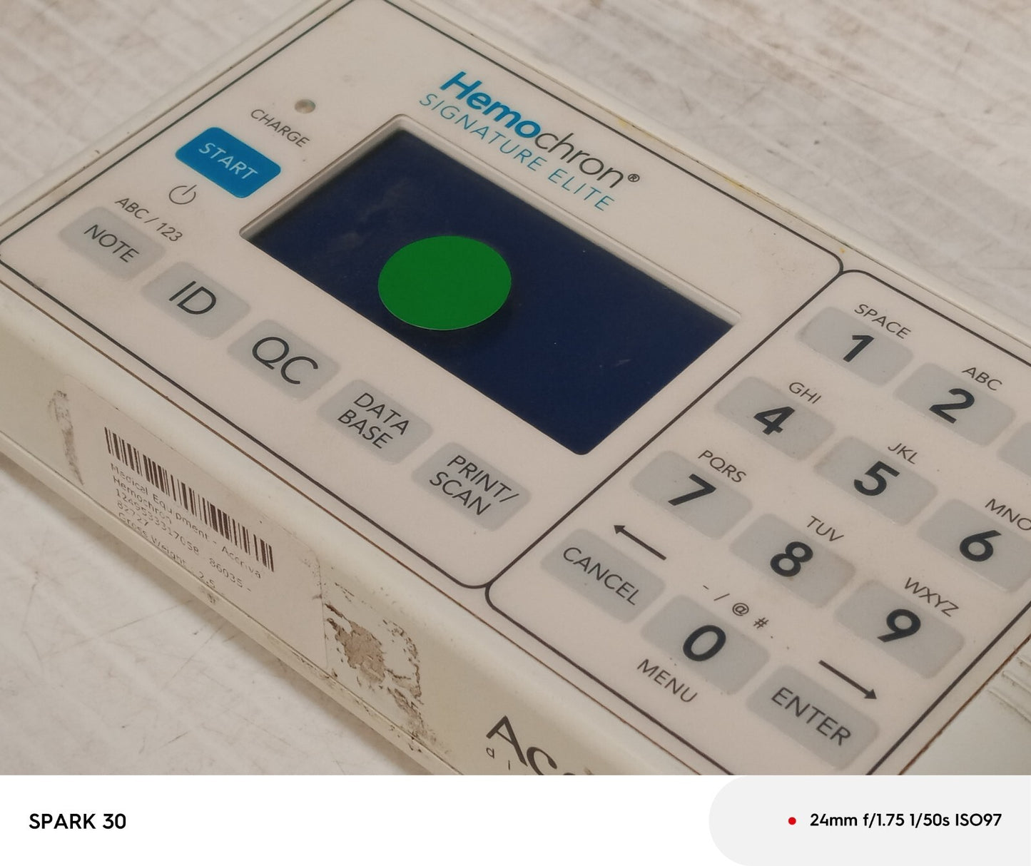 Accriva Hemochron Signature Elite Whole Blood Microcoagulation System