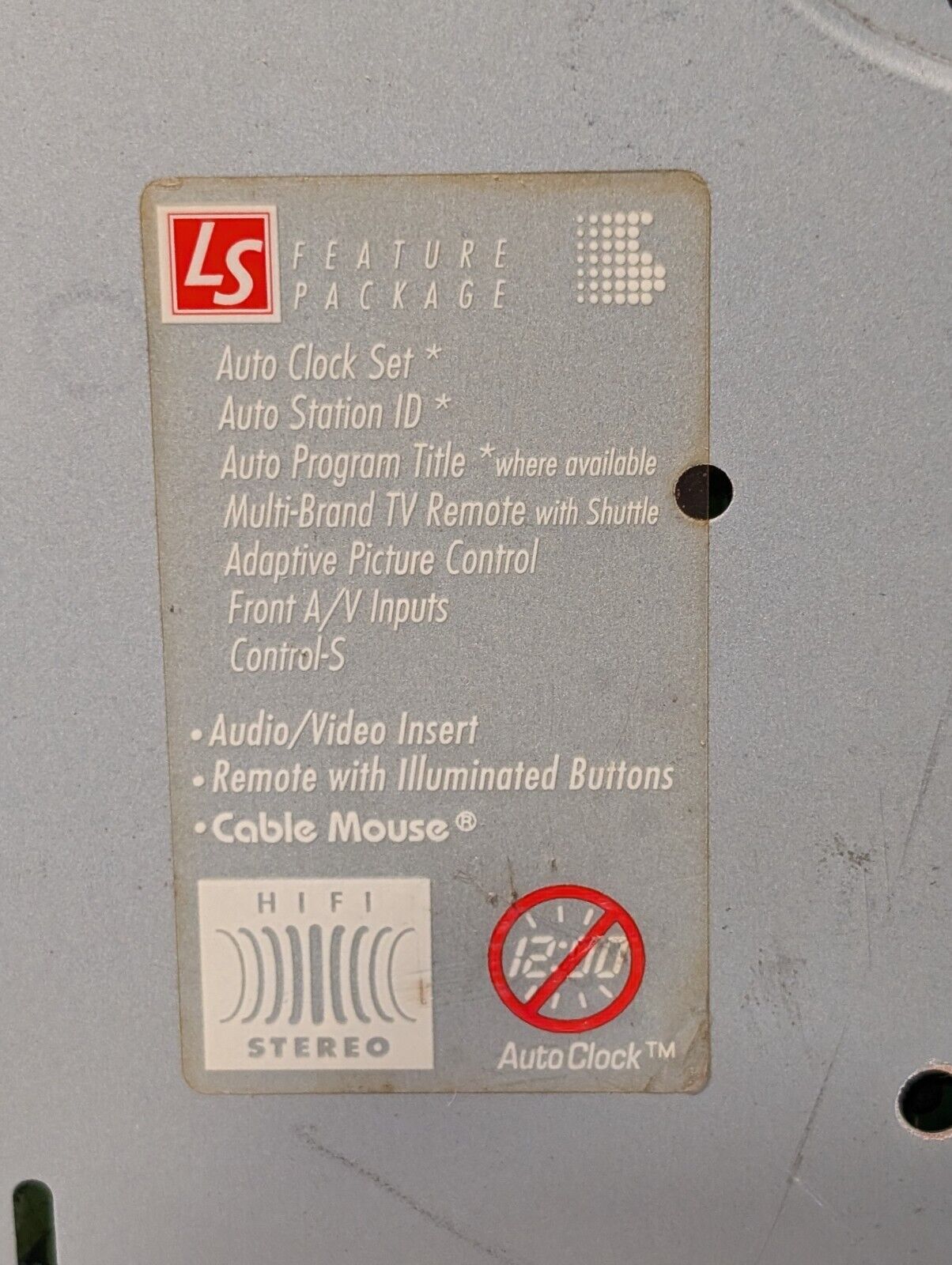 Sony SLV-940HF VCR-Plus Hi-Fi Stereo VHS VCR, Flying Erase Head, No Remote