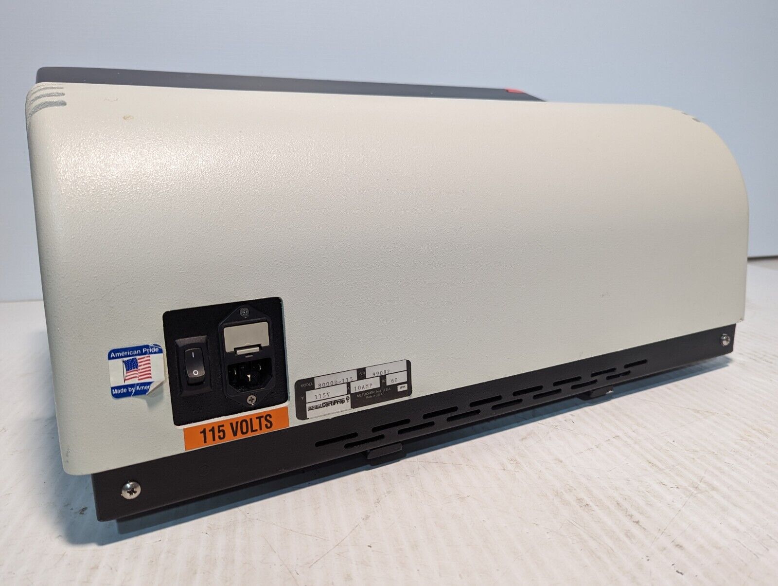 SpexCertiPrep 8000D-115 Mixer/Mill, High-Energy Ball Mill, 115v @60Hz, 1725rpm