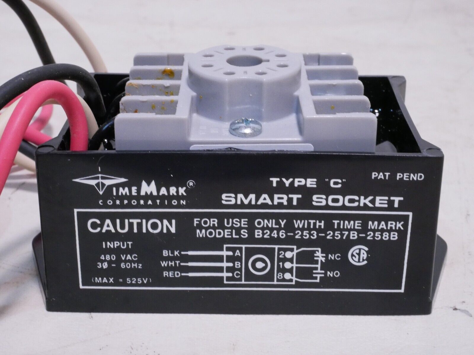 Time Mark SS-480 98054401 SMART SOCKET, TYPE C, 480 VAC