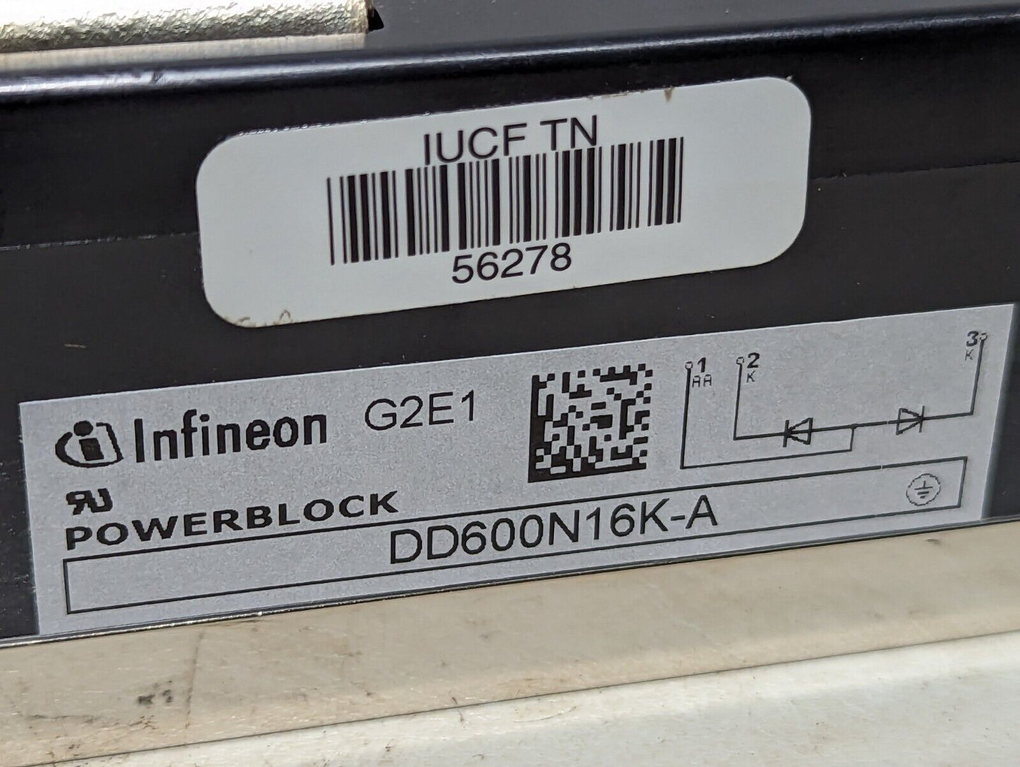 Infineon DD600N16K-A powerblock rectifier diode, 1600V, 600A