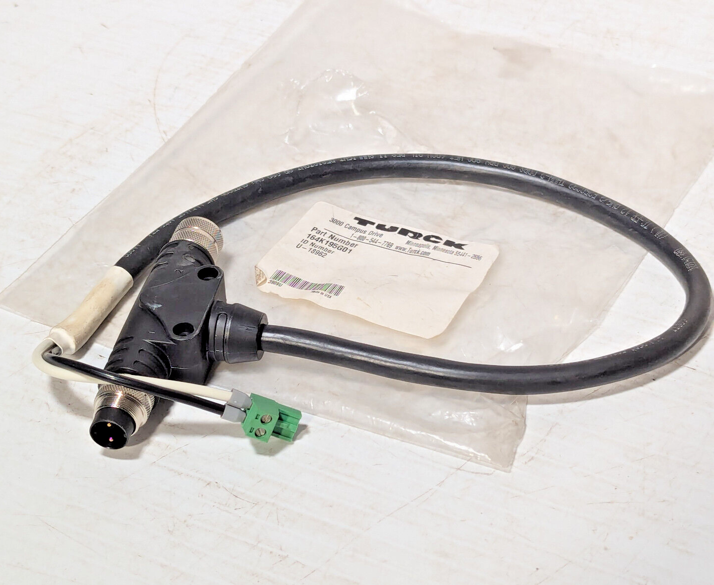 Turck 164K195G01 Cable Assy, U-18962, Full St ConV CRSC PWR T, W265, 2709U