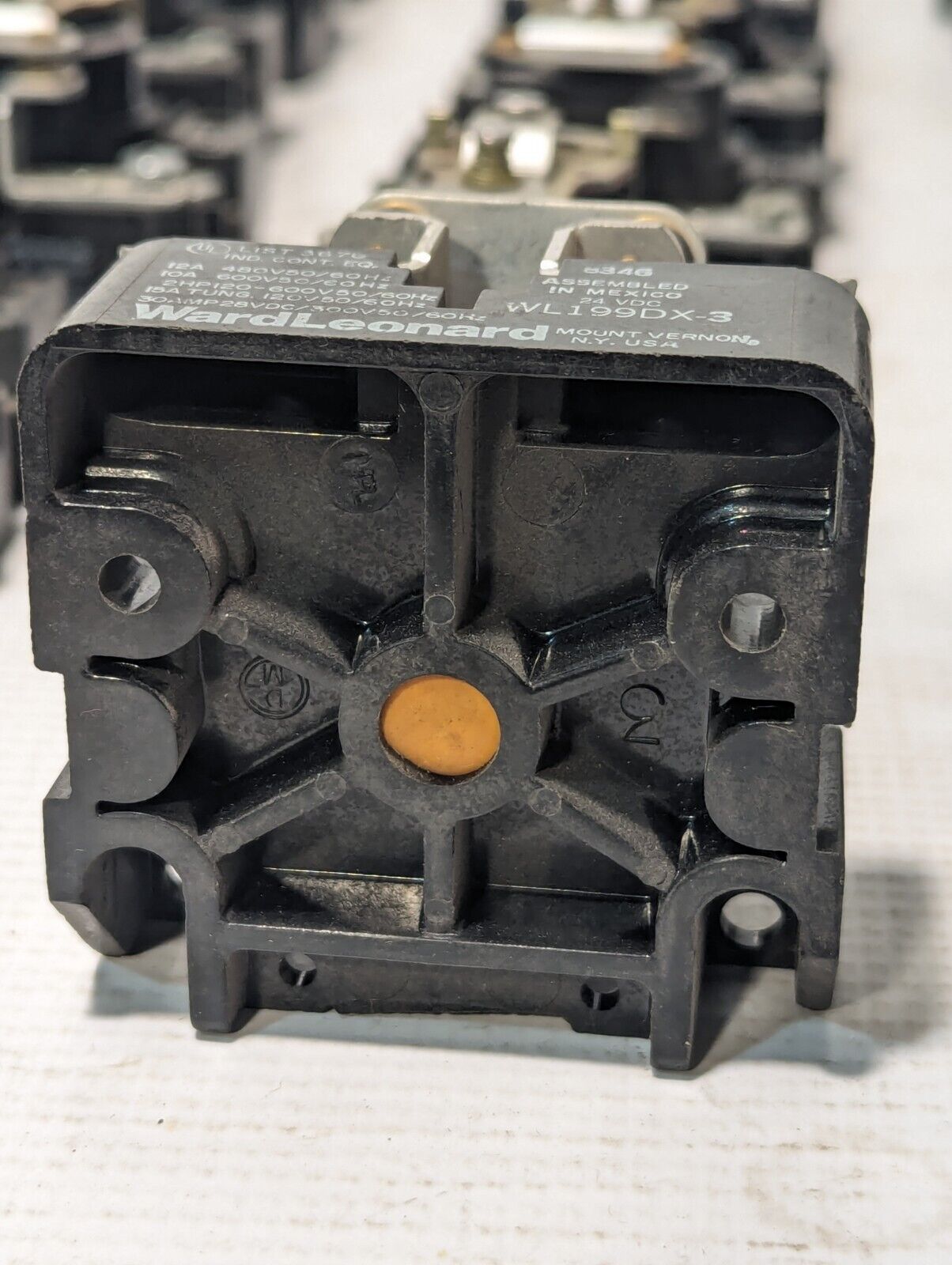 Ward Leonard WL199DX-3 Magnetic Power Relay, 24vdc - Free Shipping