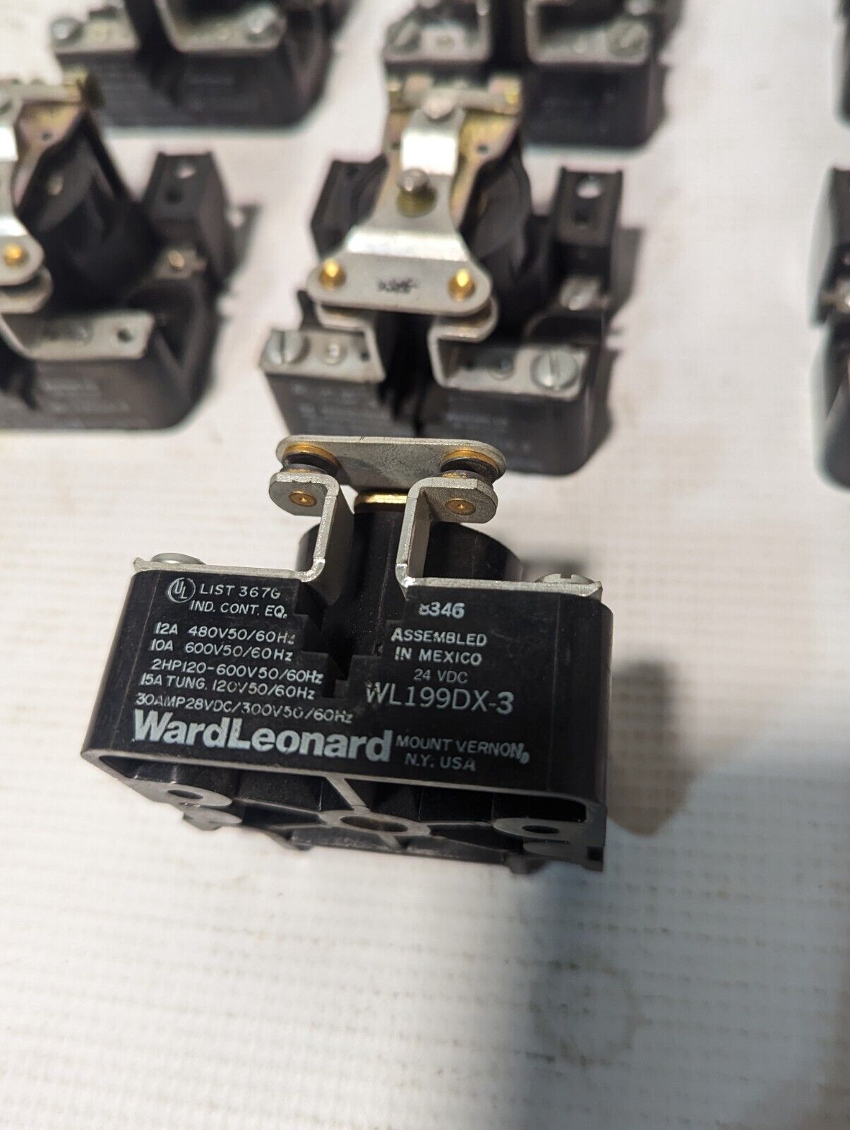 Ward Leonard WL199DX-3 Magnetic Power Relay, 24vdc - Free Shipping