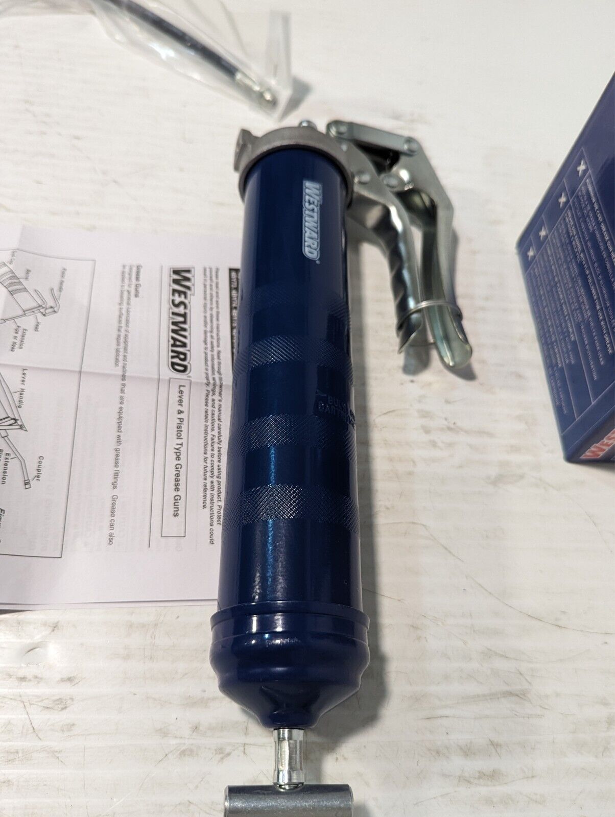NEW Westward 4BY81 Pistol Grease Gun, 6000PSI - Free Shipping