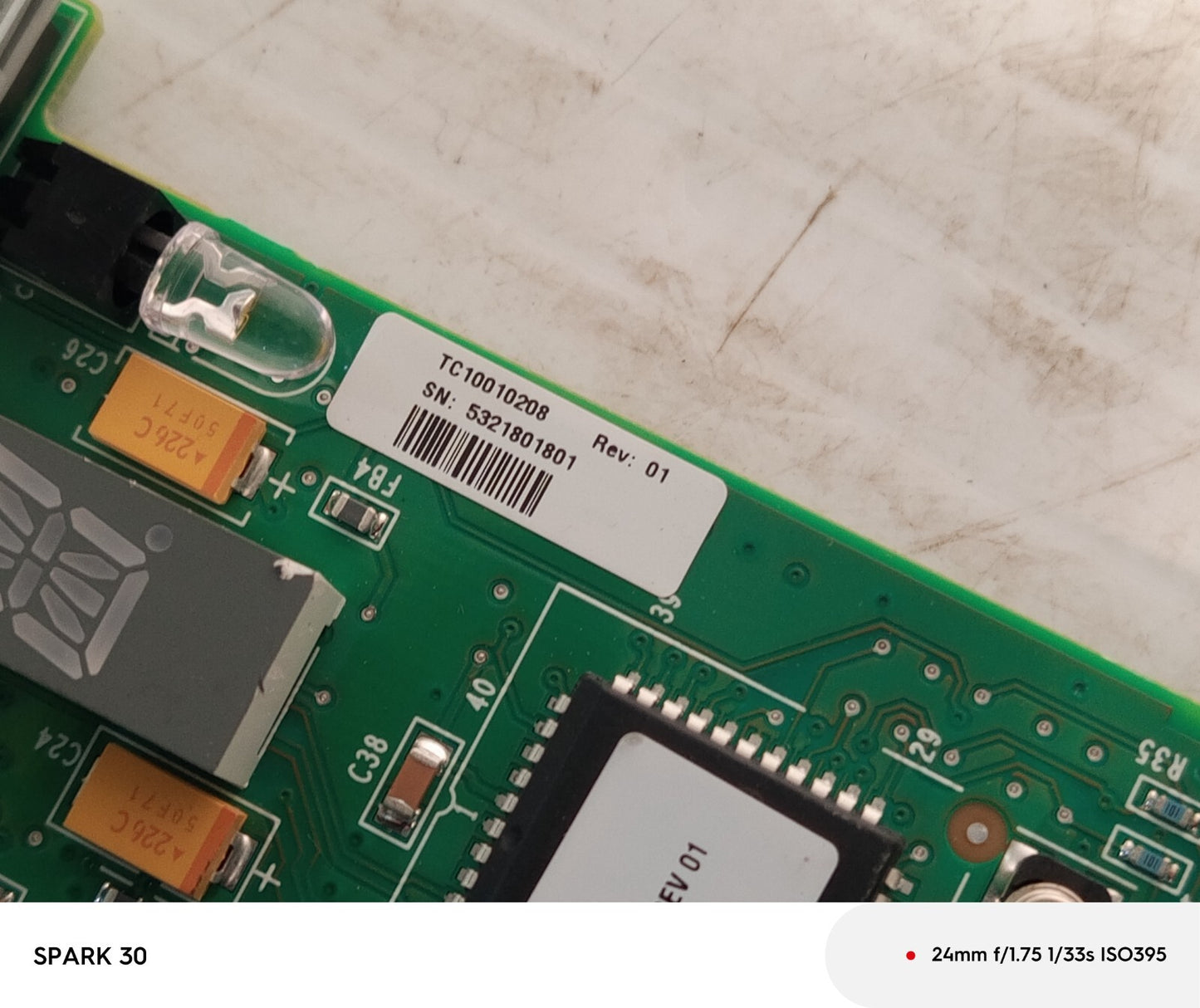 Alaris TC10010208 Display Board for Alaris 8100