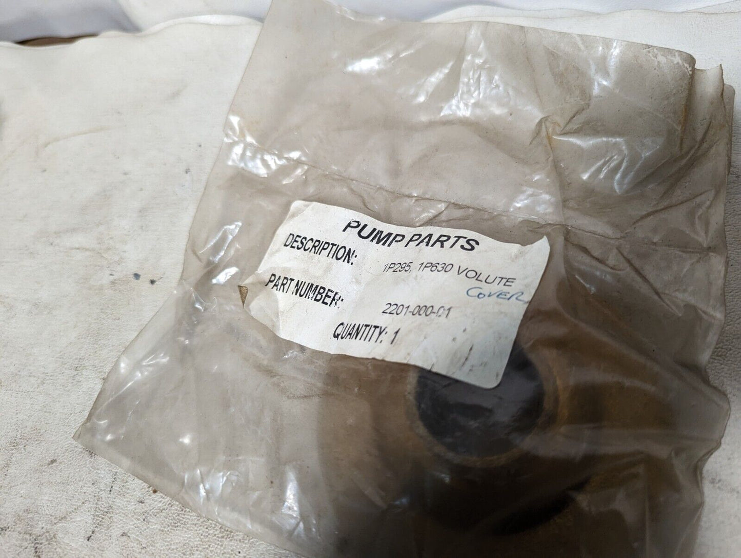 AMT 2201-000-01 volute cover, pump parts 1P295, 1P630