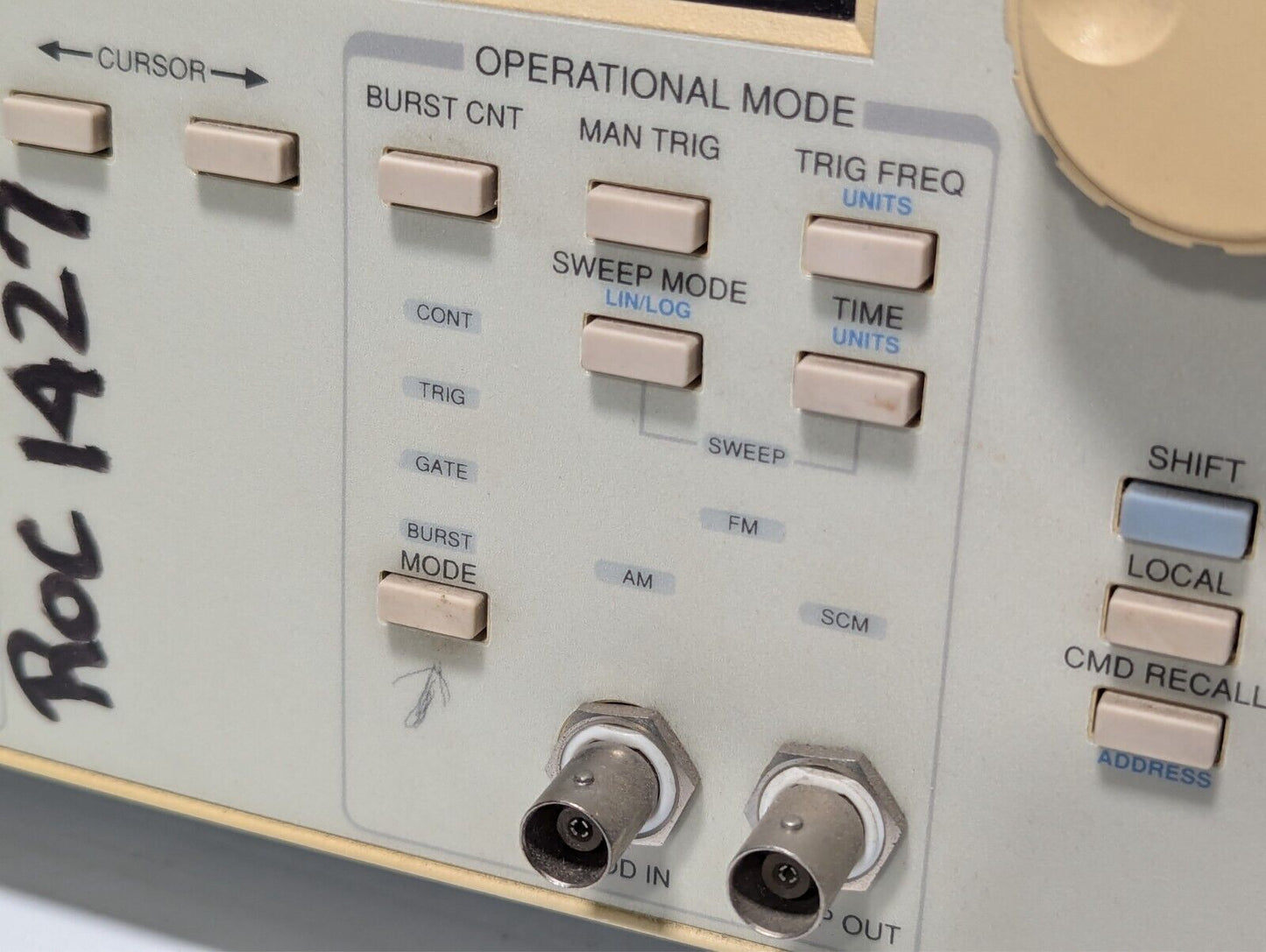 Wavetek 90 20-MHz synthesized function generator with manual as pictured