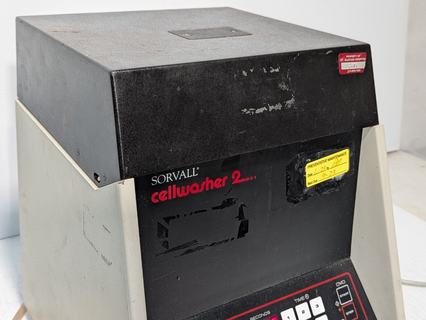 Sorvall CW2 Cellwasher 2 Centrifuge, 3200rpm, 350w, 115v @ 60Hz with power cable