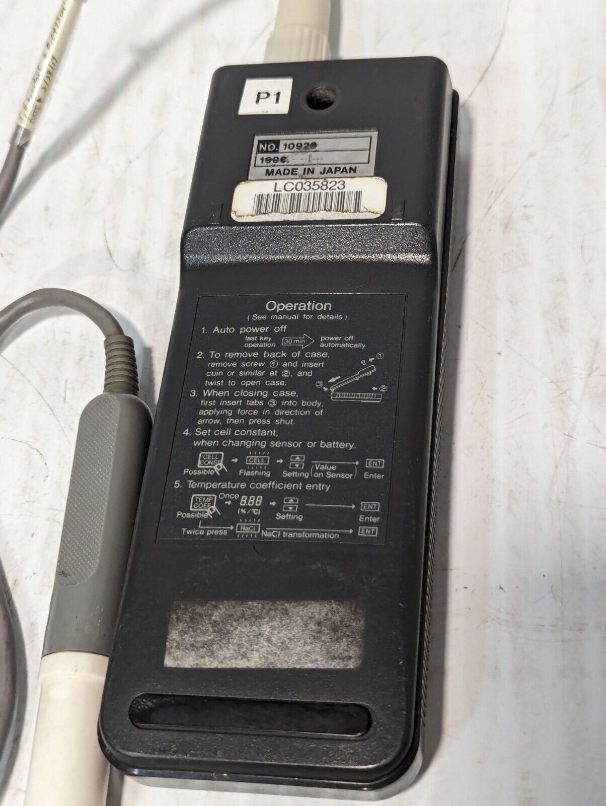 YOKOGAWA SC72SN Personal Conductivity Meter With Sensor - Free Shipping